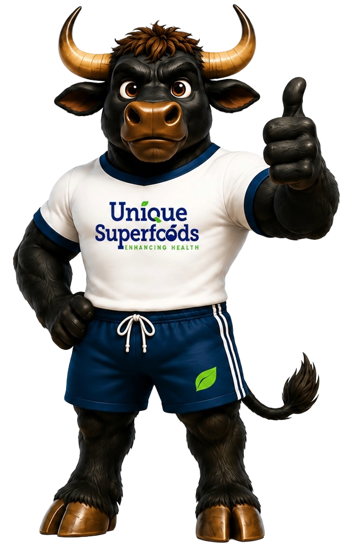UNIQUE SUPER FOODS Gaur Mascot